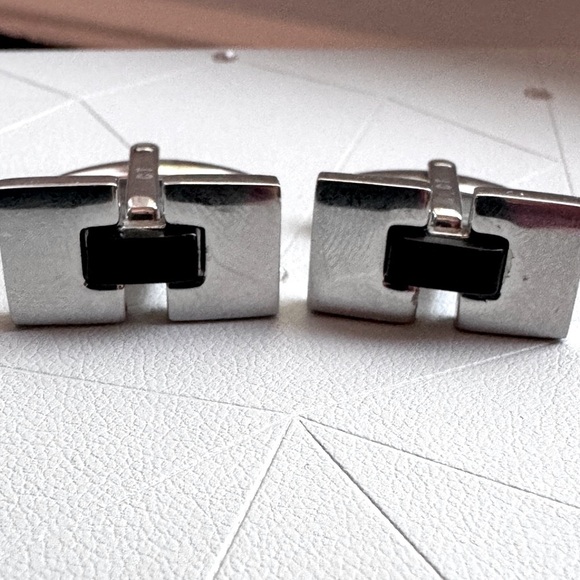 💥Stunning Rare Edgy Vintage Moores Pronto Uomo Men’s Cufflinks - Picture 3 of 15